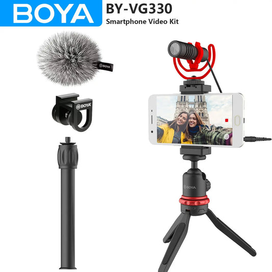 Boya VG330 Smartphone Video Kit: Perfect for YouTube Vlogging & Streaming